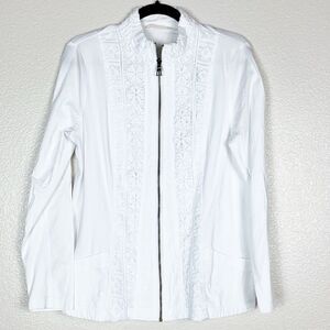 Soft Surroundings White Knit Jacket